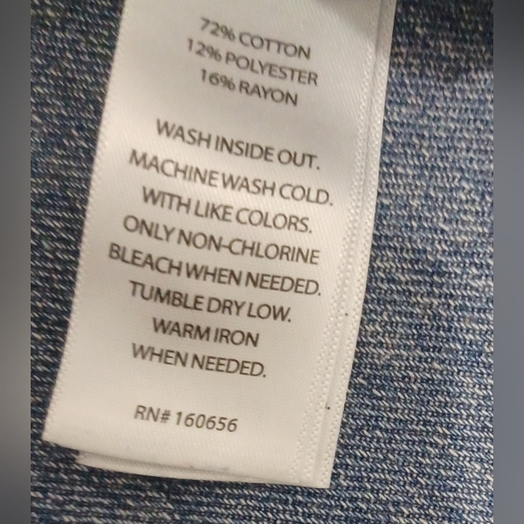 Happily Grey Asymmetrical Style Medium Blue Wash Frayed Hem Denim Maxi Skirt - Picture 11 of 11